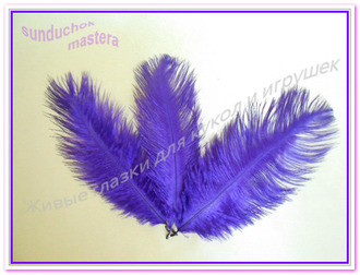 ПС - 7 - перья страуса (фиолетовые)